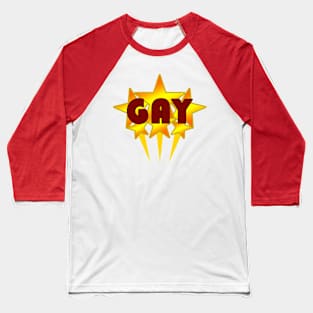 Gold Star Gay Baseball T-Shirt